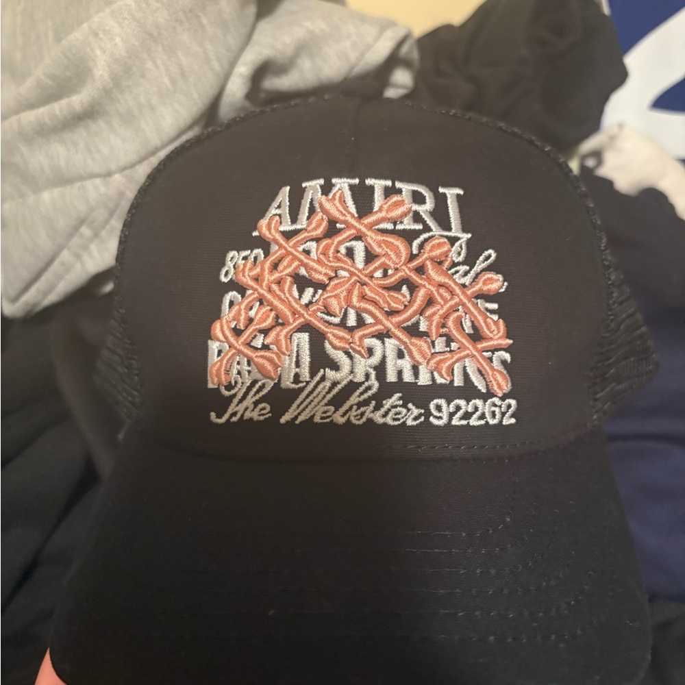 AMIRI Black Mesh Cap